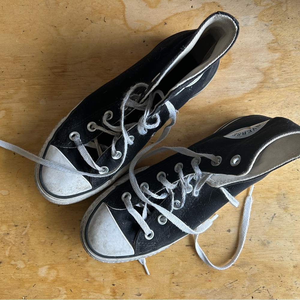 Black Platform Converse